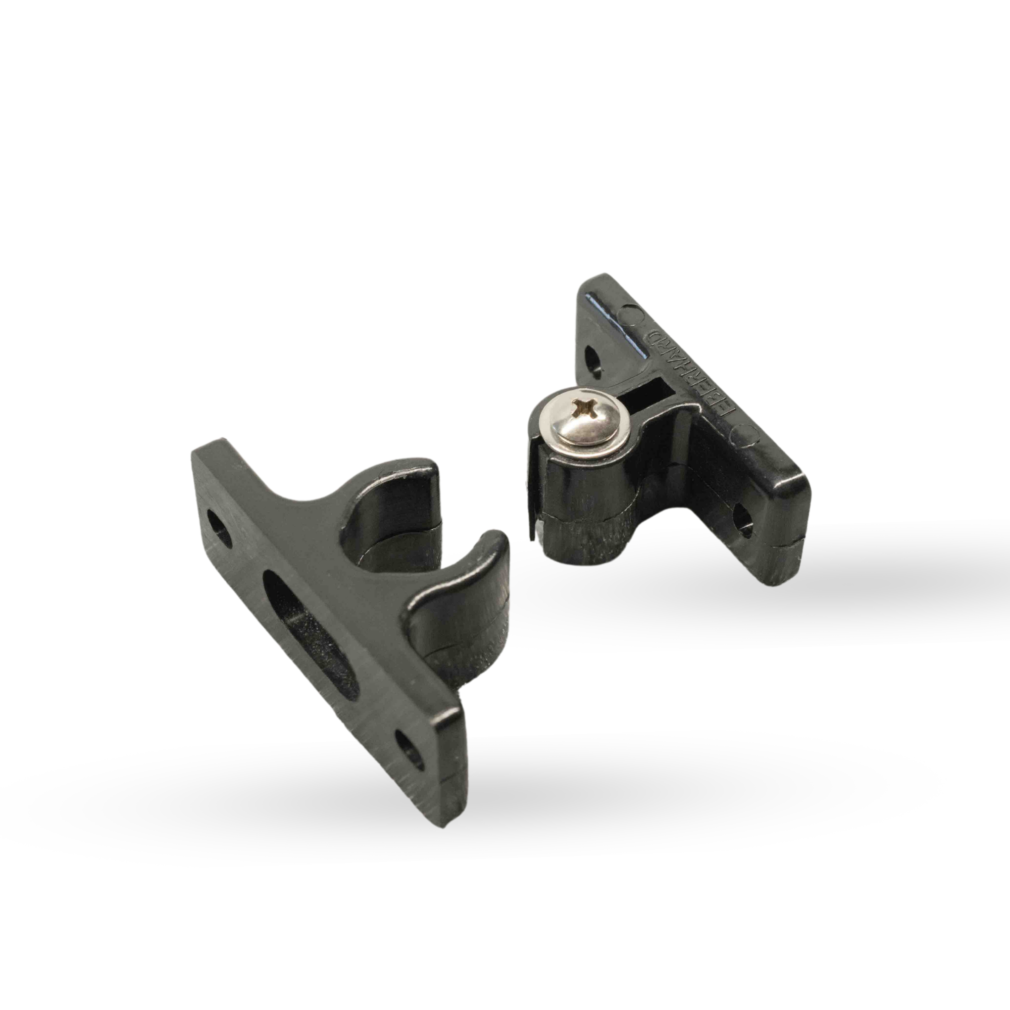 Two-Piece Black Door Hold (Male & Female)