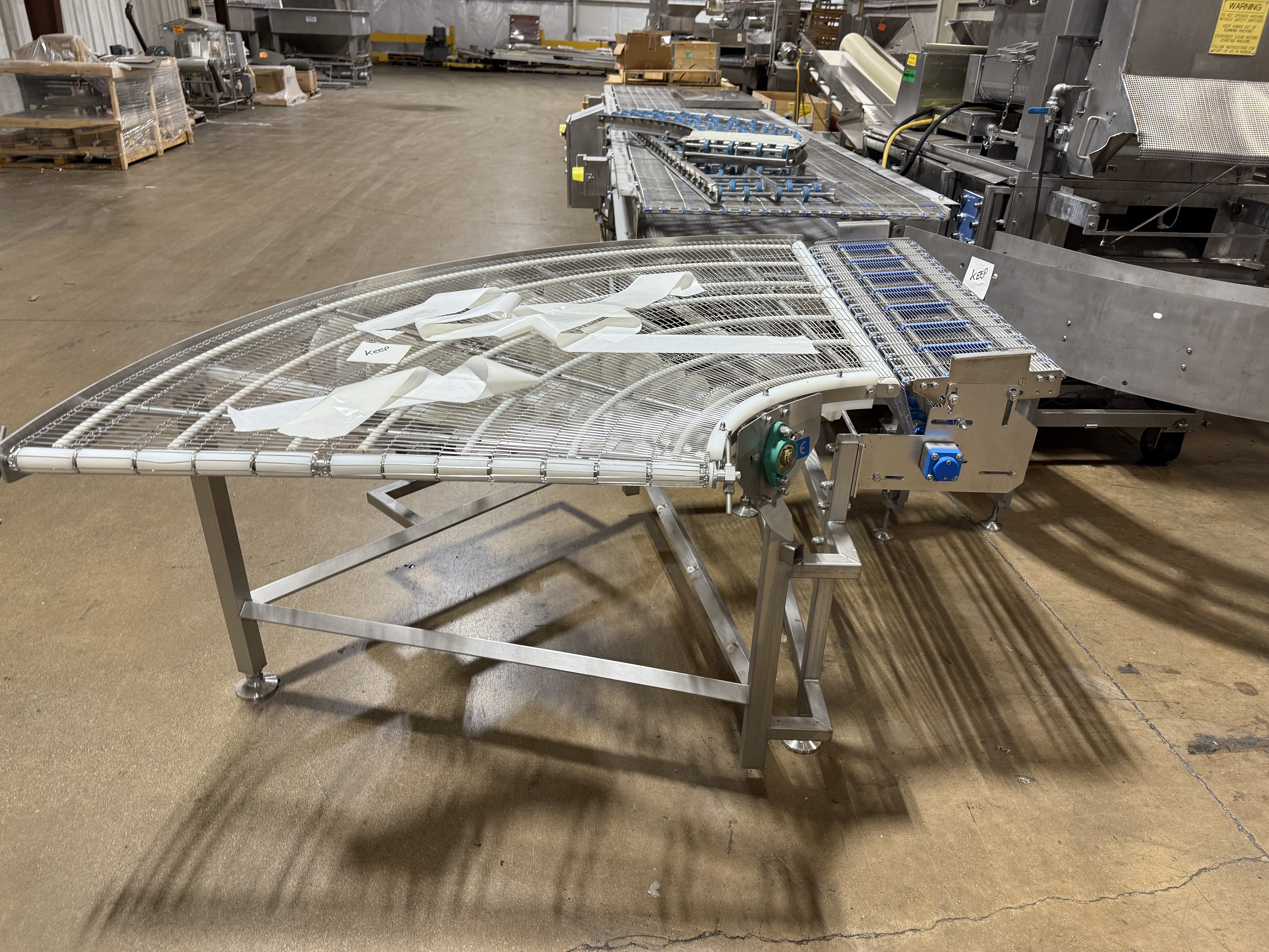 Used Flat Flex Turn Conveyor