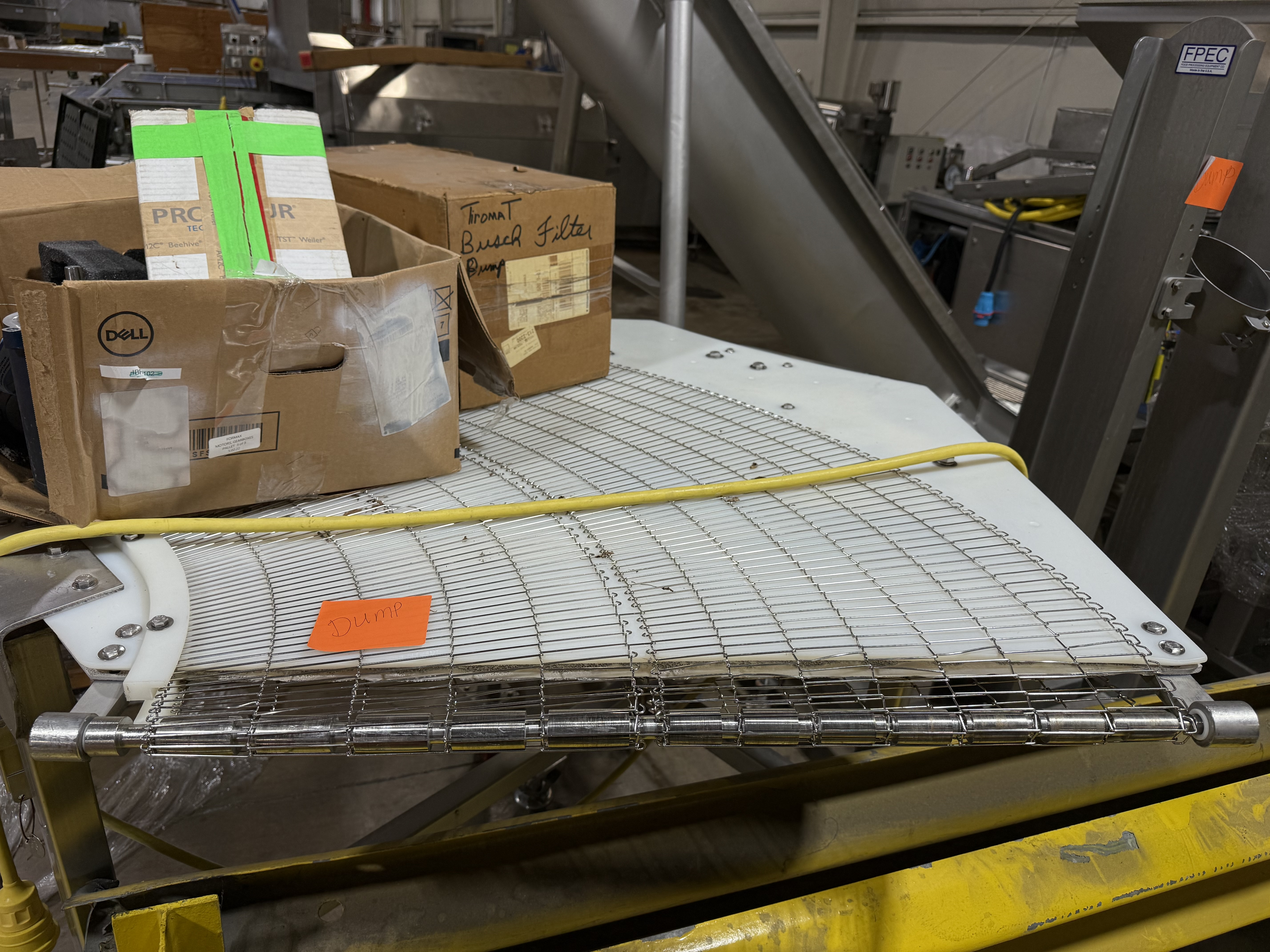Used Flat Flex Turn Conveyor No Discharge