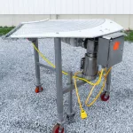 Used Turn conveyor, 90 degree, flat top, single speed