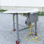 Used Turn conveyor, 90 degree, flat top, single speed