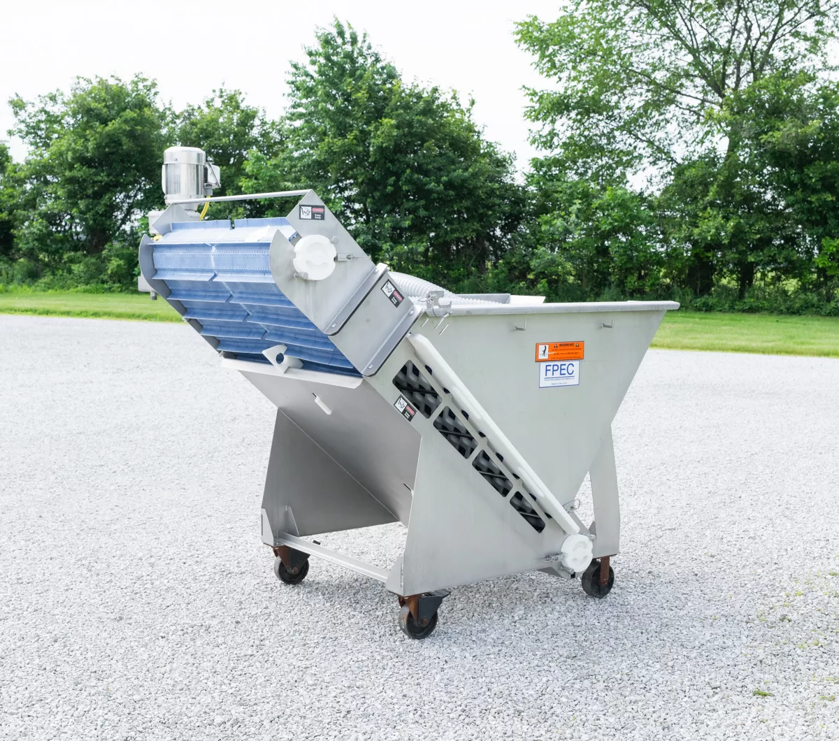 Used FPEC VMS-II Incline conveyor for vacuum metering system